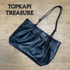 トレジャートプカピ オール レザー トートバッグ A4収納 肩掛け ゴールド金具