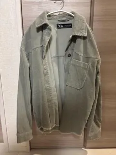 ZARA カーキ コーデュロイジャケット