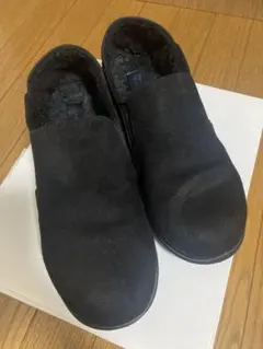 グローバルワーク フワモコ撥水軽量スリッポン 黒 Mサイズ 23.0〜23.5