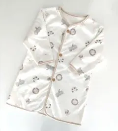 バースデイ ベビー・キッズ クリーム色 動物柄 スリーパー 40×70cm