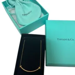 Tiffany ティファニー スマイル K18 YG ネックレス