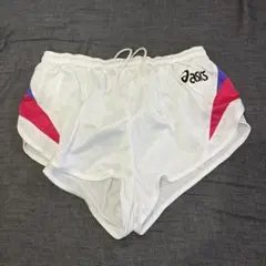 アシックス ランニングパンツ ホワイト Mサイズ