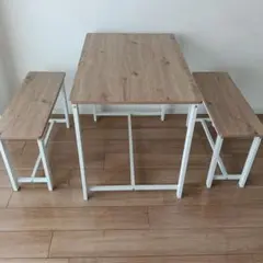 イケア IKEA フリードネス FRIDNÄS ネストテーブル2脚 スツール2脚