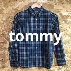 【 2513番】tommy 長袖シャツ　男子160cm チェック　春夏秋