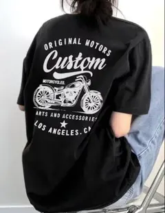 新品未使用 バイクプリント レディース Tシャツ Lサイズ