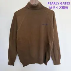 PEARLY GATES タートルネックセーター ブラウン　1/M ゴルフ