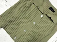 【海外限定/Y2K】PRETTYLITTLETHINGリブニット カーディガンS