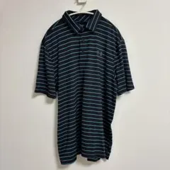 アンダーアーマー ポロシャツ 半袖 ボーダー M