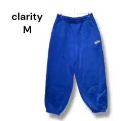 クラリティ　スウェットパンツ　裏起毛　Ｍ　ウエスト６４〜７０　青　ウエストゴム