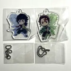鬼滅の刃 一番くじ 雷の兄弟 きゅんキャラアクリルチャーム 冨岡義勇　竈門炭治郎
