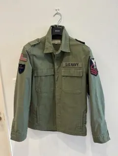 U.S.NAVY ミリタリージャケット オリーブグリーンのサムネイル