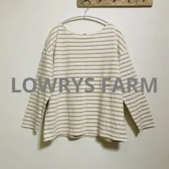 美品　LOWRYS FARM ボートネック 長袖トップス　フリーサイズ