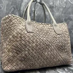 極美品✨ FALORNI トートバッグ 編み込み