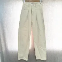 CLASSICAL ELF アイボリーワイドデニムパンツ S 綿100％