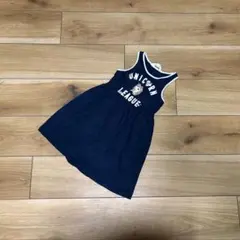 《 H&M 》 キッズ服　100サイズ　ワンピース　ユニコーン　ネイビー
