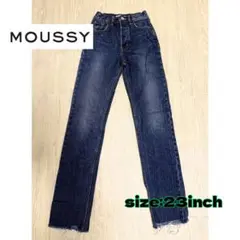 moussy マウジー　デニムパンツ　23 XSジーンズ　ストレート　綿100