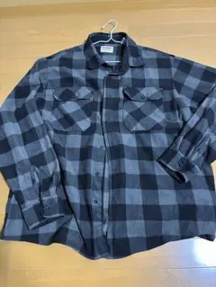 Wrangler チェック柄ネルシャツ ブラック/グレー　古着