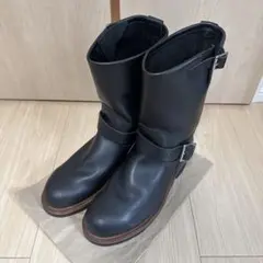 RED WING エンジニアブーツ 2268 ブラック 9.5 9.5D 良品 PT91刺繍 97年】レッドウィング 2268 エンジニア 黒