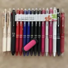 【未使用品】PILOT ボールペン 消しゴム付フリクション アクロボール全16本のサムネイル