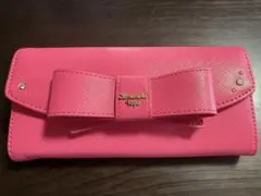 リボン付きピンク長財布　Samantha Vega