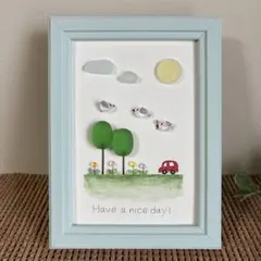 シーグラスアート アート・写真