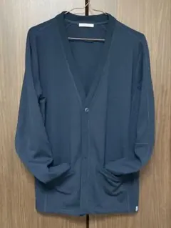 ベイフロー　ネイビー　ニット　カーディガン　Mサイズのサムネイル