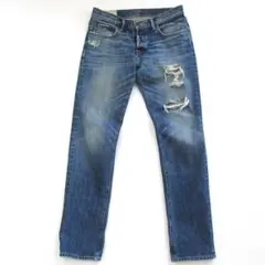 【Abercrombie＆Fitch】アバクロ　ダメージ加工　デニム　31×32