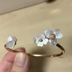 ケイトスペード プレシャスパンジー バングル ブレスレット カフ