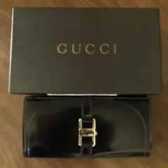 GUCCI グッチ G金具 レザー財布 ネイビー イタリア製 箱付 - メルカリ