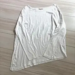 大特価‼️CROLLA 変形トップス　ロンT 白　ホワイトのサムネイル