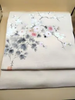 名古屋帯 染め帯　グラデーション　両面　白地は夏単衣　オールシーズン　長尺 2025年最新】染め 名古屋帯の人気アイテム - メルカリ 名古屋帯 染め帯