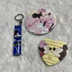 ミッキー ピンバッジ・キーホルダーセット