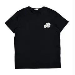 新品同様】モンクレール ダブルロゴワッペン Tシャツ24SS ブラック XL 