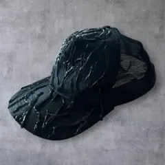 y2k 00s archive swag 立体装飾 メッシュキャップ ブラックのサムネイル
