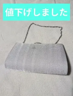 シルバー クラッチバッグ 和装用