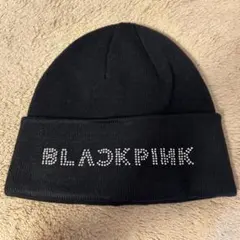 H&M BLACKPINK ニット帽 ワンサイズ ブラック
