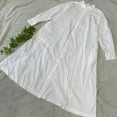 【美品】UNIQLOのシャスワンピース　ロングワンピース　ゆったりめ