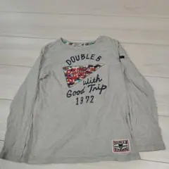 DOUBLE.B グレー 長袖Tシャツ