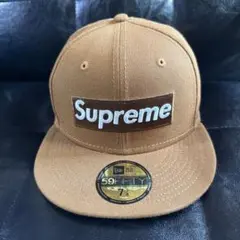 本物 Supreme ボックスロゴ デニム キャンプキャップ 18AW Tシャツ