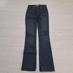 YANUK ブーツカットデニム 23サイズ ダークブルー