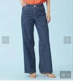 something SUMMER COOL セミワイドデニムパンツ　Mのサムネイル