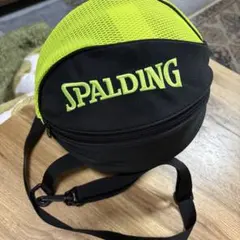 SPALDING ボールバッグ ブリーズ ブラック×ライムグリーン