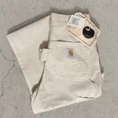 90年代　usa製 カーハート ペインター　パンツ　白　生成り　デットストックのサムネイル