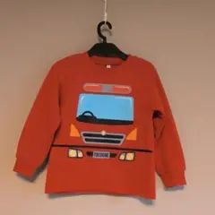 消防車プリント トレーナー サイズ120