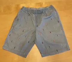 UNIQLO ユニクロ 半ズボン ハーフパンツ 水色 サーフボード 130