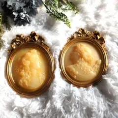 アンティーク イタリア 金装飾 磁器プレート OUZZI VENEZIA 絵皿