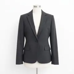 【美品／匿名配送／未使用】レディースジャケット　チャコールグレー毛入り 11AR