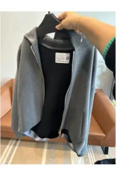 チャコールグレー ボンディングパーカー