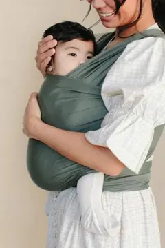 SOLLY baby wrap basil ソリーベビーラップ バジル