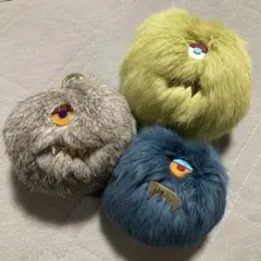 アコモデ ギョーム モンスター バッグチャーム ファーキーホルダー ぬいぐるみ